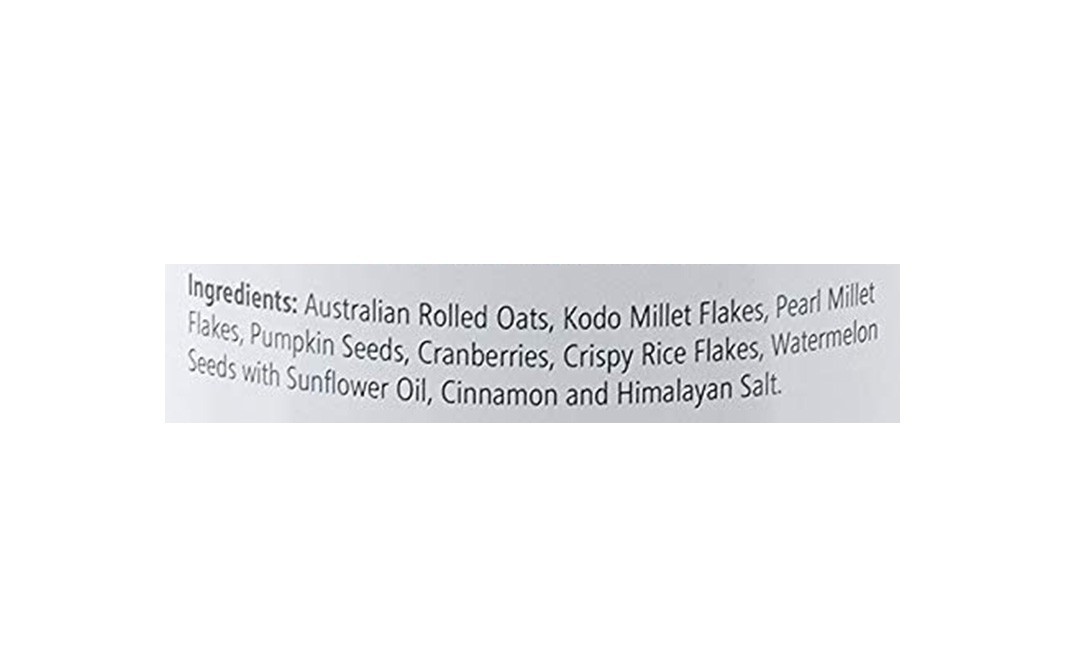 Sirimiri Premium Toasted Millet Muesli, Loaded With Pumpkin Seeds And Cranberries   Box  500 grams